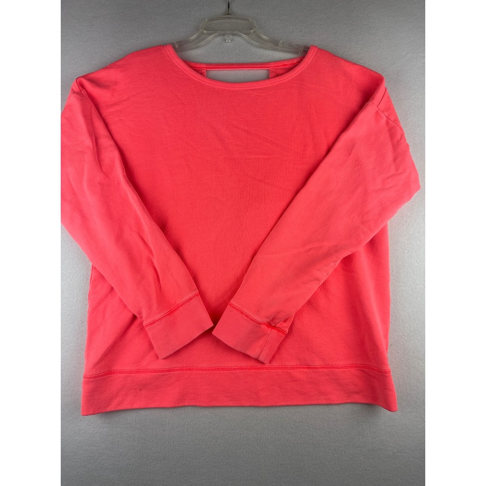 Lilly Pulitzer Luxletic Womens XL Neon Coral Pink Criss Cross Back Sweatshirt